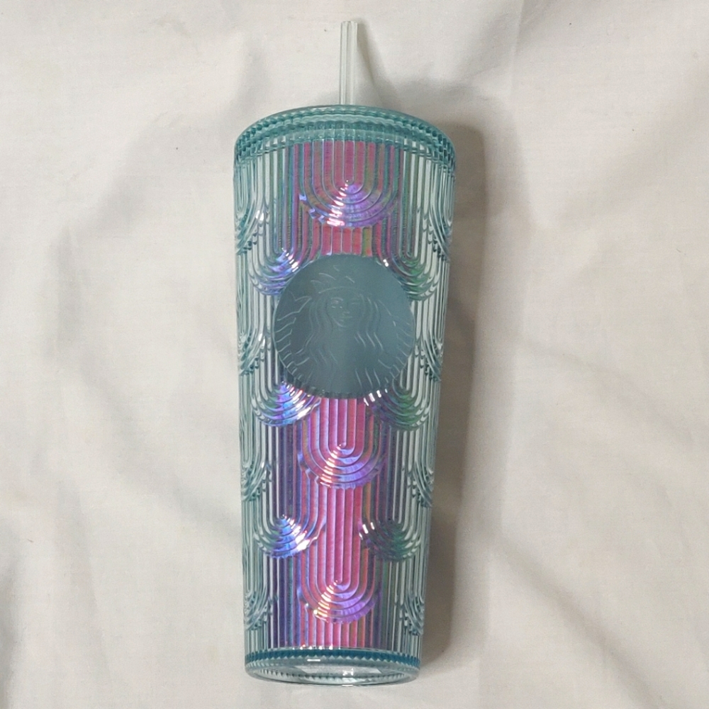 NWT Starbucks Iridescent Mermaid Scale Cup Spring 2022